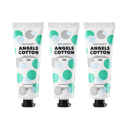 香味护手霜 Angels Cotton 50ml*3只 婴儿爽身粉香味