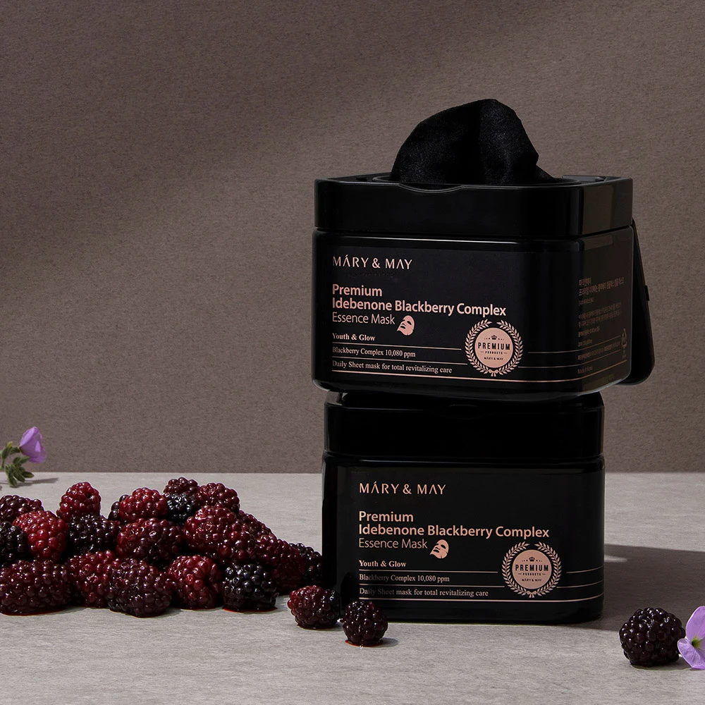 신세계인터넷면세점-마리엔메이-FaceMasksTreatments-프리미엄 이데베논 블랙베리 콤플렉스 에센스 마스크 20매