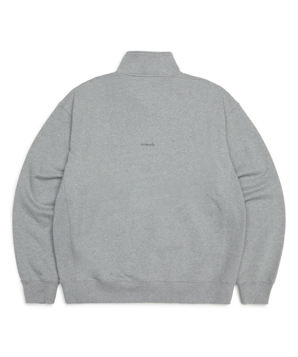 ANGEL WAPPEN OG SWEAT HALF ZIP-UP M/GREY - 마크 곤잘레스