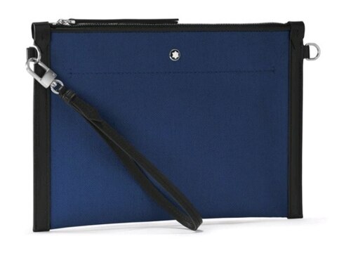 韩际新世界网上免税店-万宝龙-男士箱包-129844 Montblanc Blue Spirit Pouch 手拿包