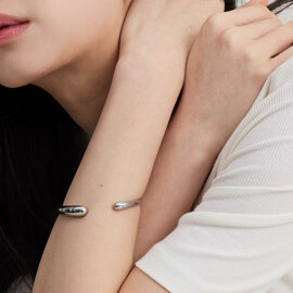 Orbit Bangle Silver