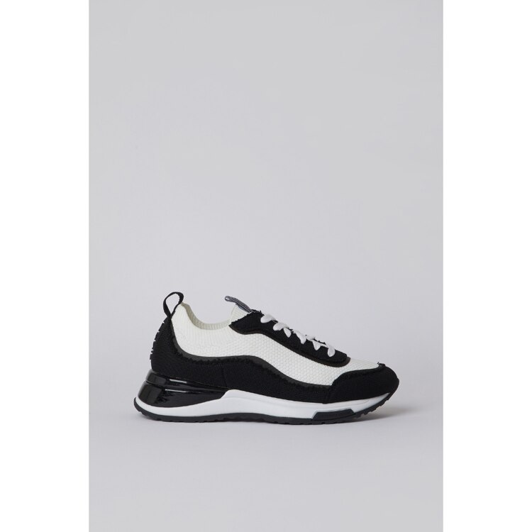 신세계인터넷면세점-슈콤마보니-신발-Knit pattern sneakers(black&white)