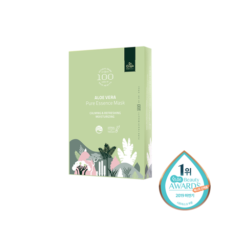 100 알로에 퓨어에센스마스크팩 5매