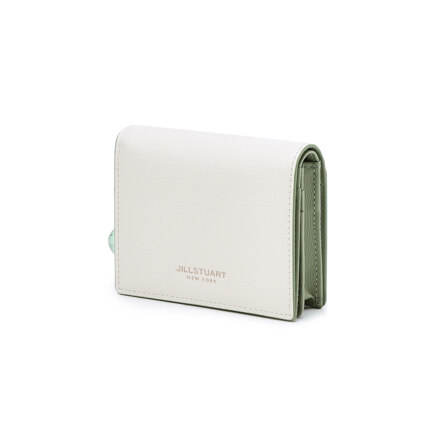 JAWA5F922I2 Ivory Logo Accent 牛皮 Bifold Wallet