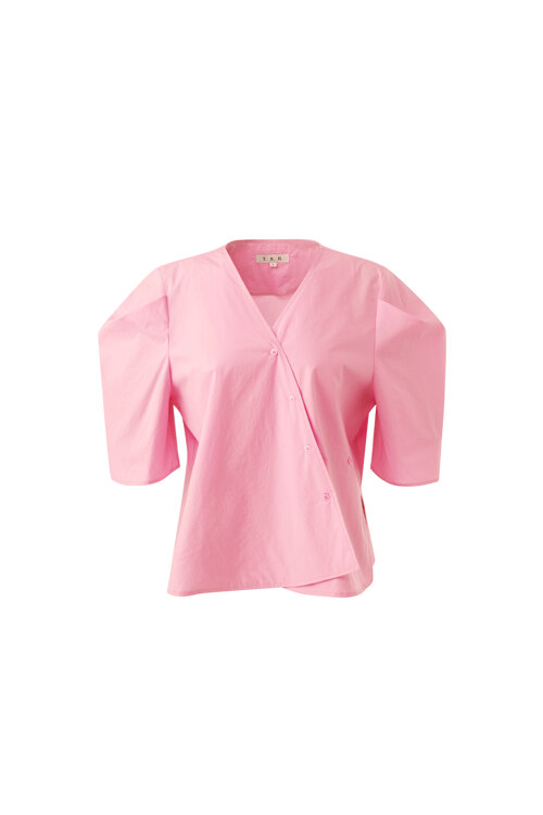 Diagonal Button Blouse (2COL)