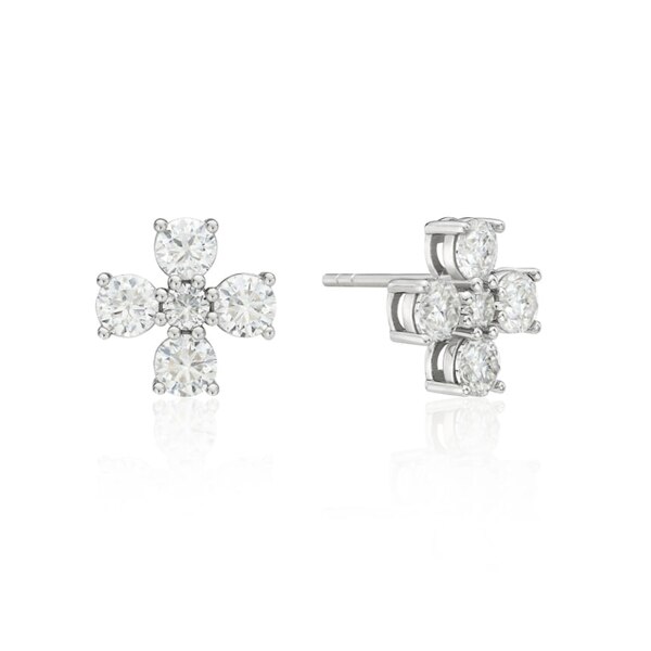 신세계인터넷면세점-이에르로르-earring-에센스 실버(W) 모이사나이트 배인 귀걸이 M