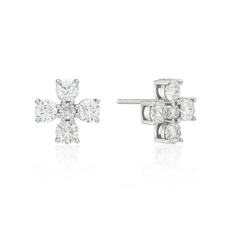 신세계인터넷면세점-이에르로르-earring-에센스 실버(W) 모이사나이트 배인 귀걸이 M