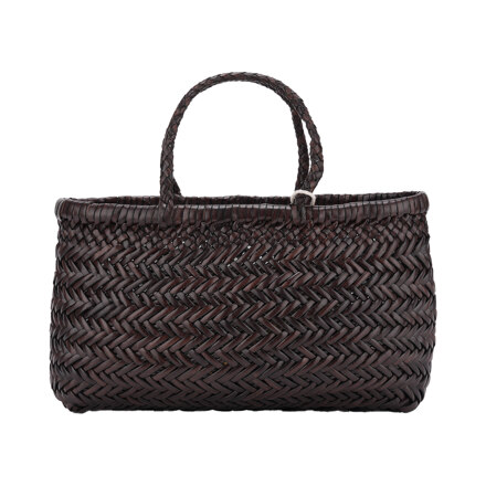 MINI FLAT GORA BASKET #DK BROWN