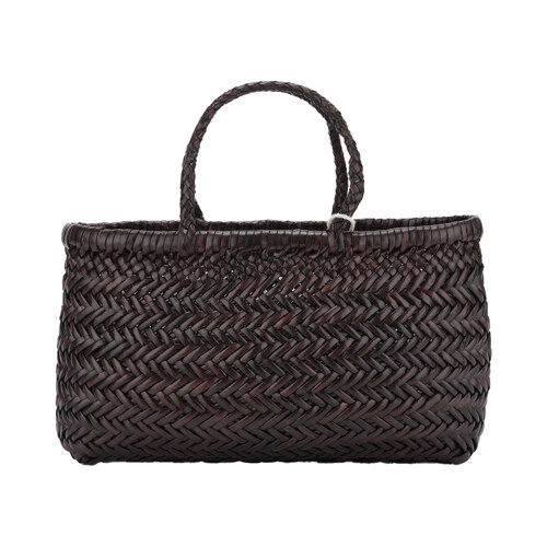 MINI FLAT GORA BASKET #DK BROWN