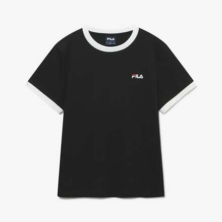 BASIC LINEAR RINGER T恤_BLACK