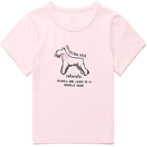 ROLA RIBBON PUPPY T-SHIRT PINK