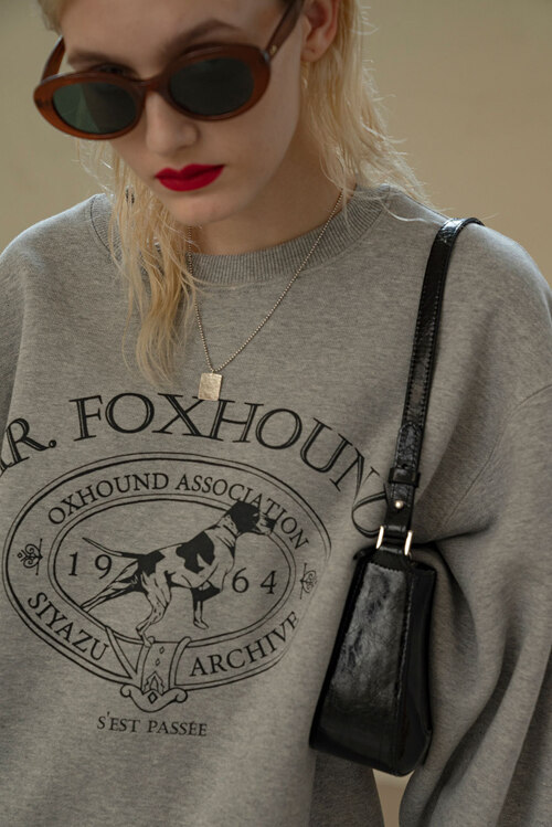 신세계인터넷면세점-시야쥬--SITP5042 Foxhound Sweat shirt Melange gray