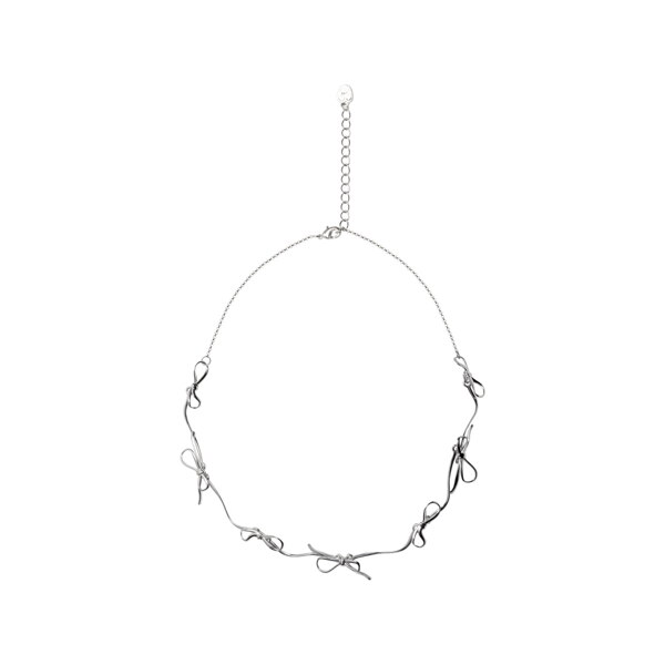 신세계인터넷면세점-오브이티유-necklace-Girlish Flow Ribbon Link Necklace (Silver)