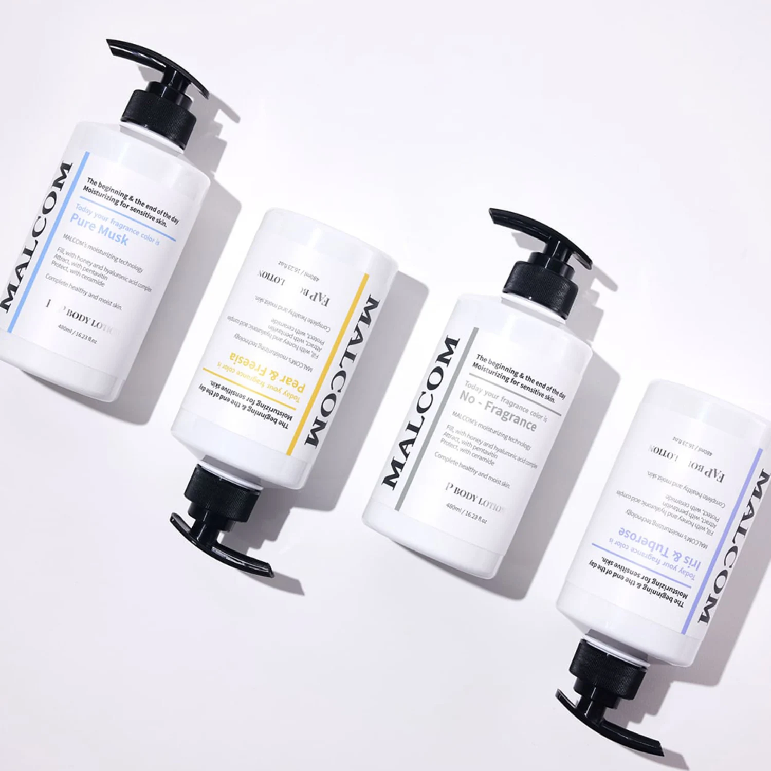 신세계인터넷면세점-말콤-BodyCare-FAP 3중 보습케어 바디로션 퓨어머스크480ml