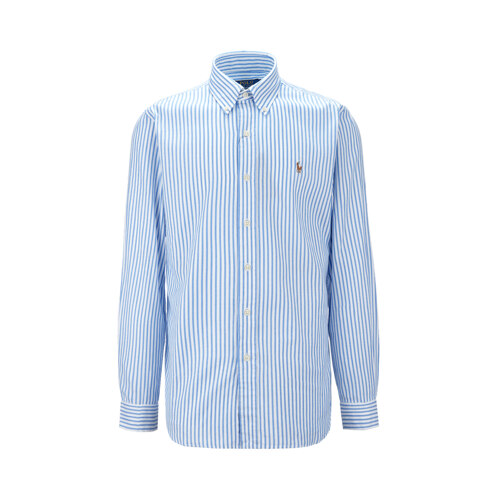 CUSTOM FIT STRIPED STRETCH OXFORD SHIRT