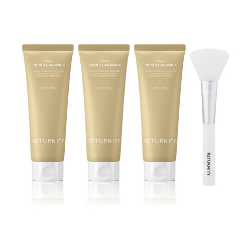 [신세계단독] 율무 스킨클린 팩 120g x 3 + 스파출러 SET