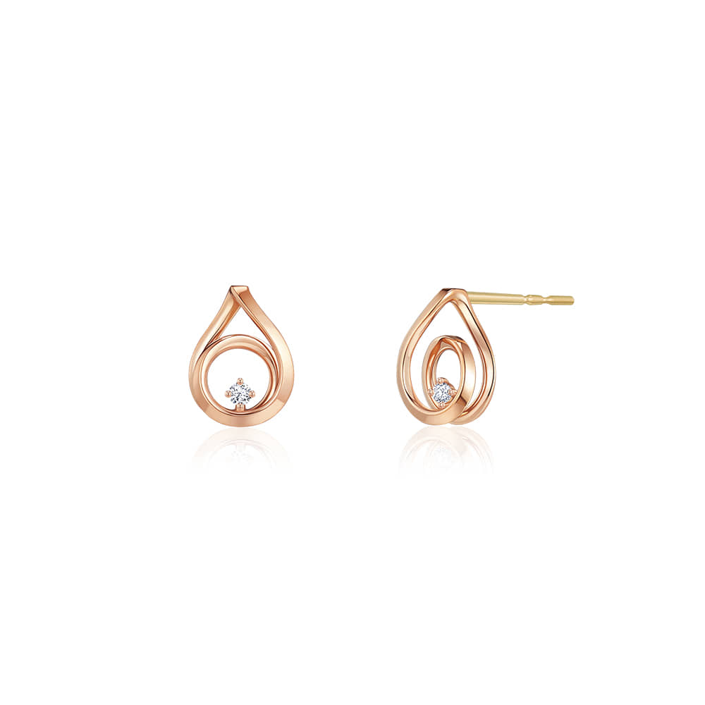 [Golden dew] 韓国☆18K Gold☆LikeAmovie 3 Earrings Golden dew] 韓国☆18K Gold☆LikeAmovie 3 Earrings Amazon.com
