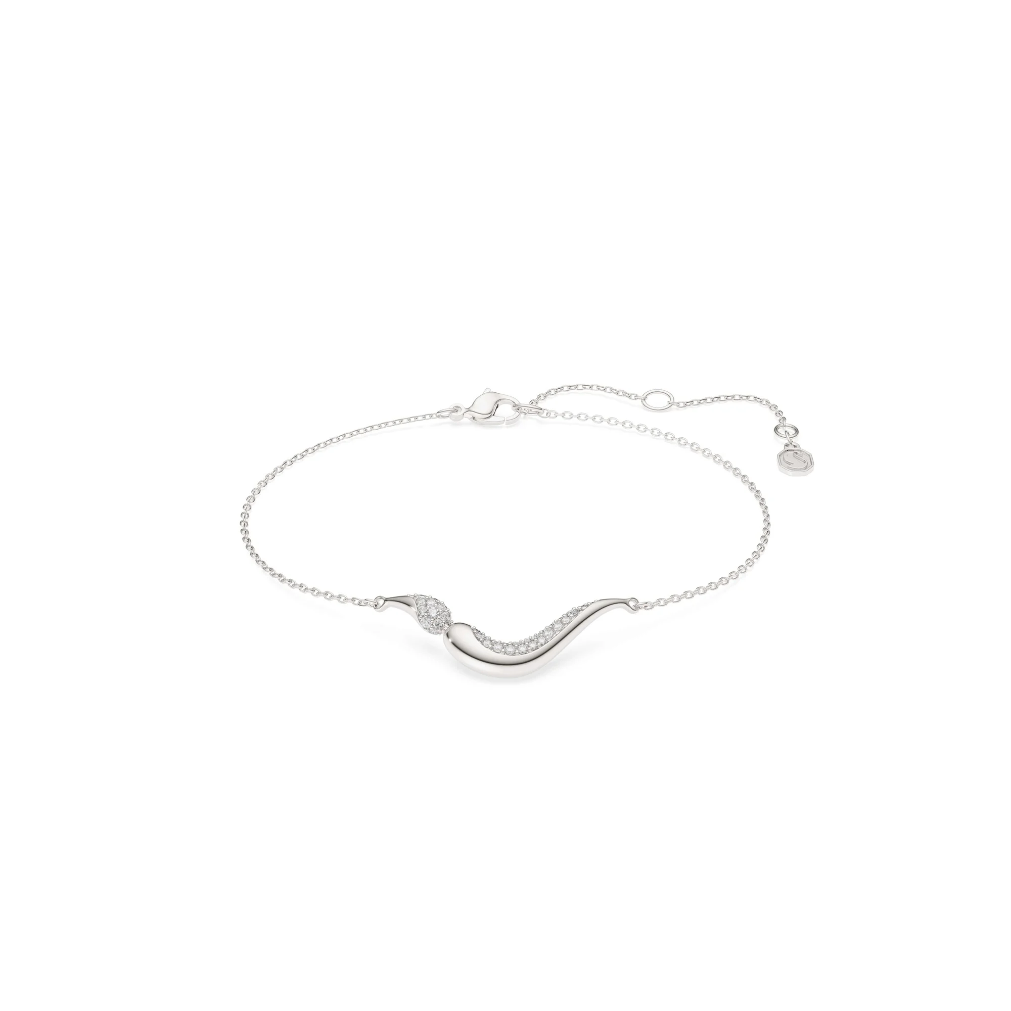 신세계인터넷면세점-스와로브스키-bracelet-Swarovski Classica 브레이슬릿, 라운드 컷, 화이트, 스털링 실버