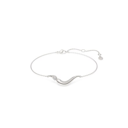 Swarovski Classica 브레이슬릿, 라운드 컷, 화이트, 스털링 실버