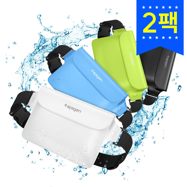 신세계인터넷면세점-슈피겐-SwimEquipment-(2팩)다용도 멀티 힙색 방수팩 아쿠아쉴드 A620(4컬러)