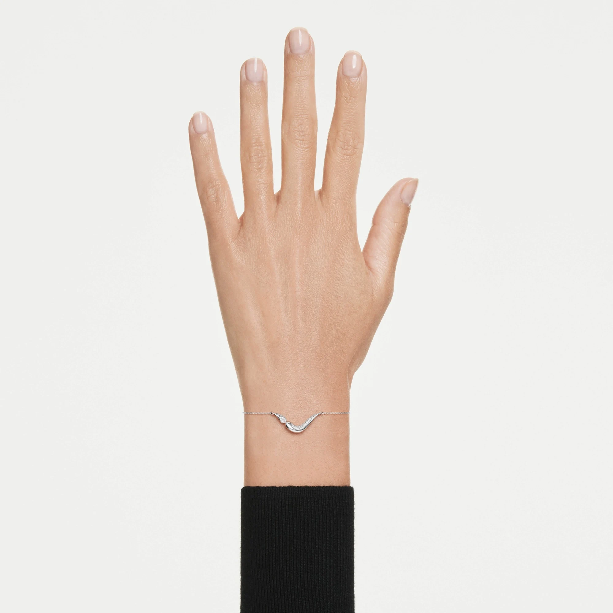 신세계인터넷면세점-스와로브스키-bracelet-Swarovski Classica 브레이슬릿, 라운드 컷, 화이트, 스털링 실버