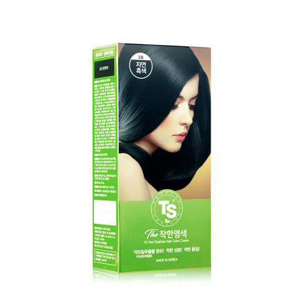 TS CHAKHAN HAIR COLOR CREAM 染发剂 03 自然黑色 120g