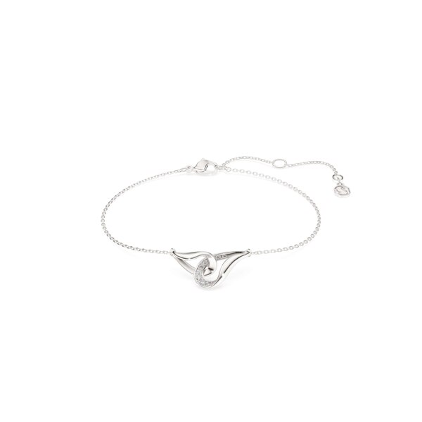 신세계인터넷면세점-스와로브스키-bracelet-Swarovski Classica 브레이슬릿, 라운드 컷, 인터로킹, 화이트, 스털링 실버