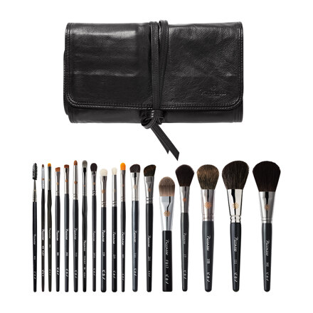 PROFESSIONAL BLACK 18 PIECES MAKEUP BRUSH SET 化妆刷套装