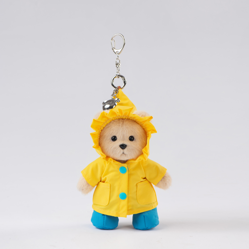 노란 우비 키링 밀크티_Yellow Raincoat Keyring Milktea