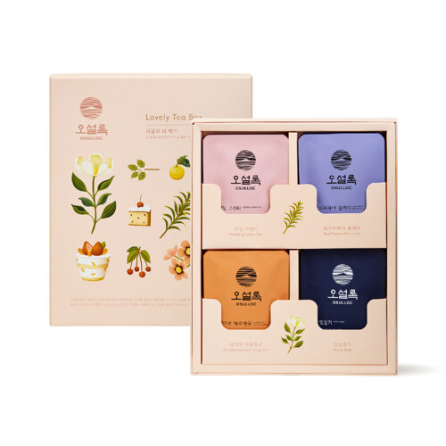 韩际新世界网上免税店-OSULLOC-tea-LOVELY TEA BOX 花茶套装 20.7g
