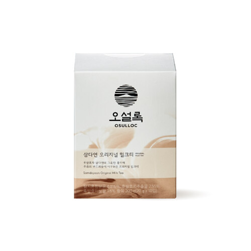 韩际新世界网上免税店-OSULLOC-tea-SAMDAYEON ORIGINAL MILK TEA 原味奶茶 10包(20g*10包)