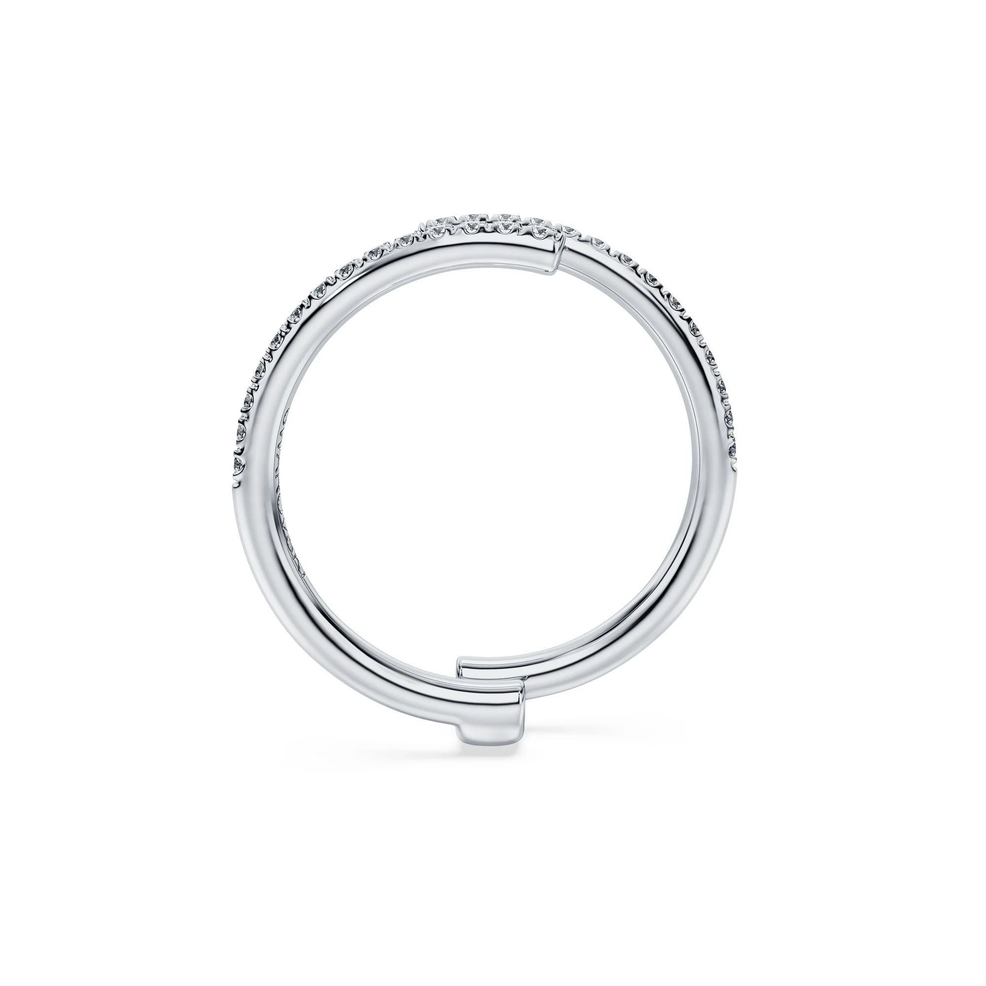 신세계인터넷면세점-스와로브스키-ring-Eternity 오픈 밴드 링, 랩 그로운 다이아몬드 0.2ct, 18K 화이트 골드