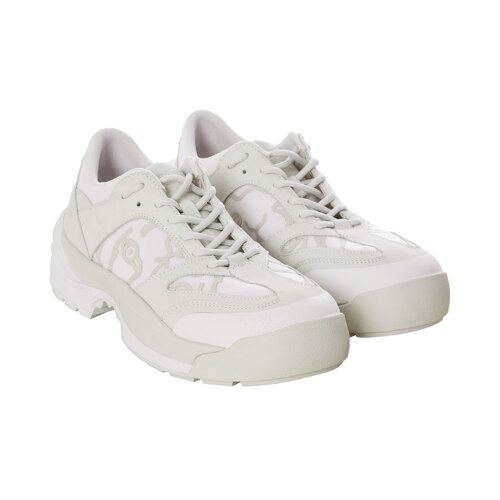 KENZO WORK LACE UP SNEAKERS OFFWHITE