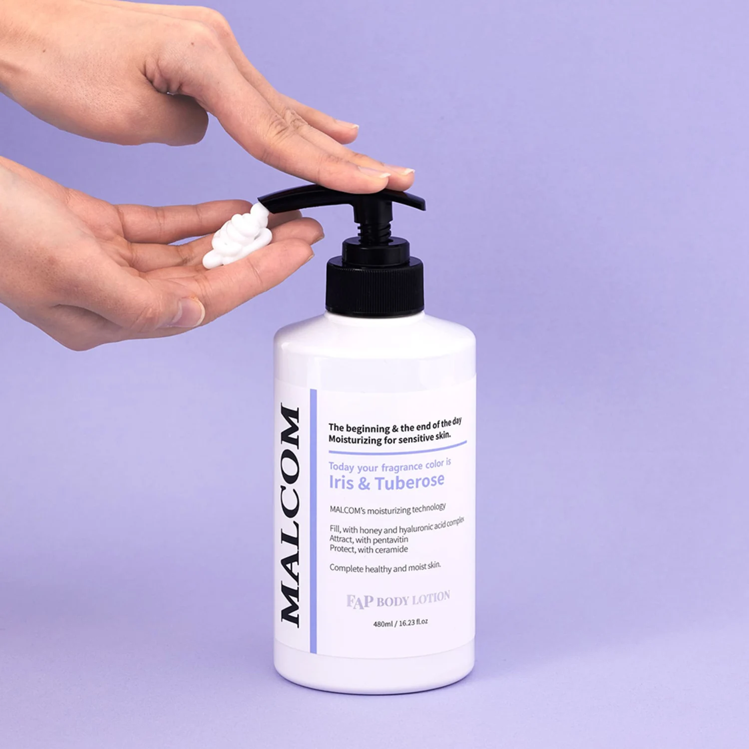 신세계인터넷면세점-말콤-BodyCare-FAP 3중 보습케어 바디로션 페어&프리지아480ml