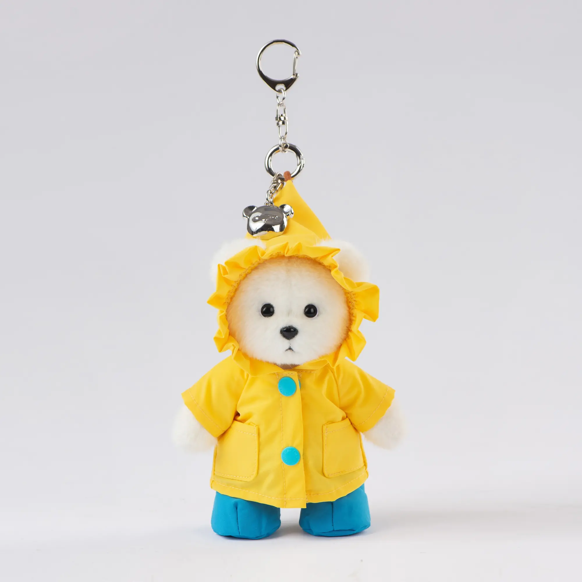 신세계인터넷면세점-테디테일즈-CharacterGoods-노란 우비 키링 화이트_ Yellow Raincoat Keyring White