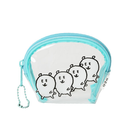 Damgomi Mint Half-moon Transparent Pouch 化妆包