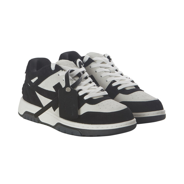 韩际新世界网上免税店-OFFWHITE-鞋-OUT OF OFFICE COW SUEDE WHITE BLACK