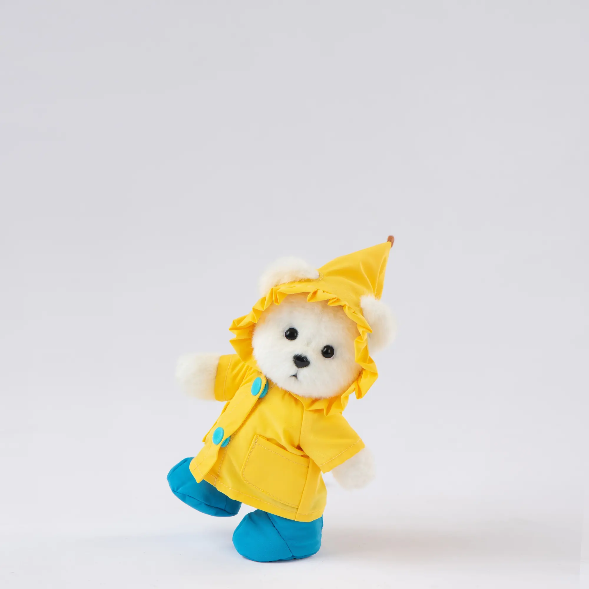 신세계인터넷면세점-테디테일즈-CharacterGoods-노란 우비 키링 화이트_ Yellow Raincoat Keyring White