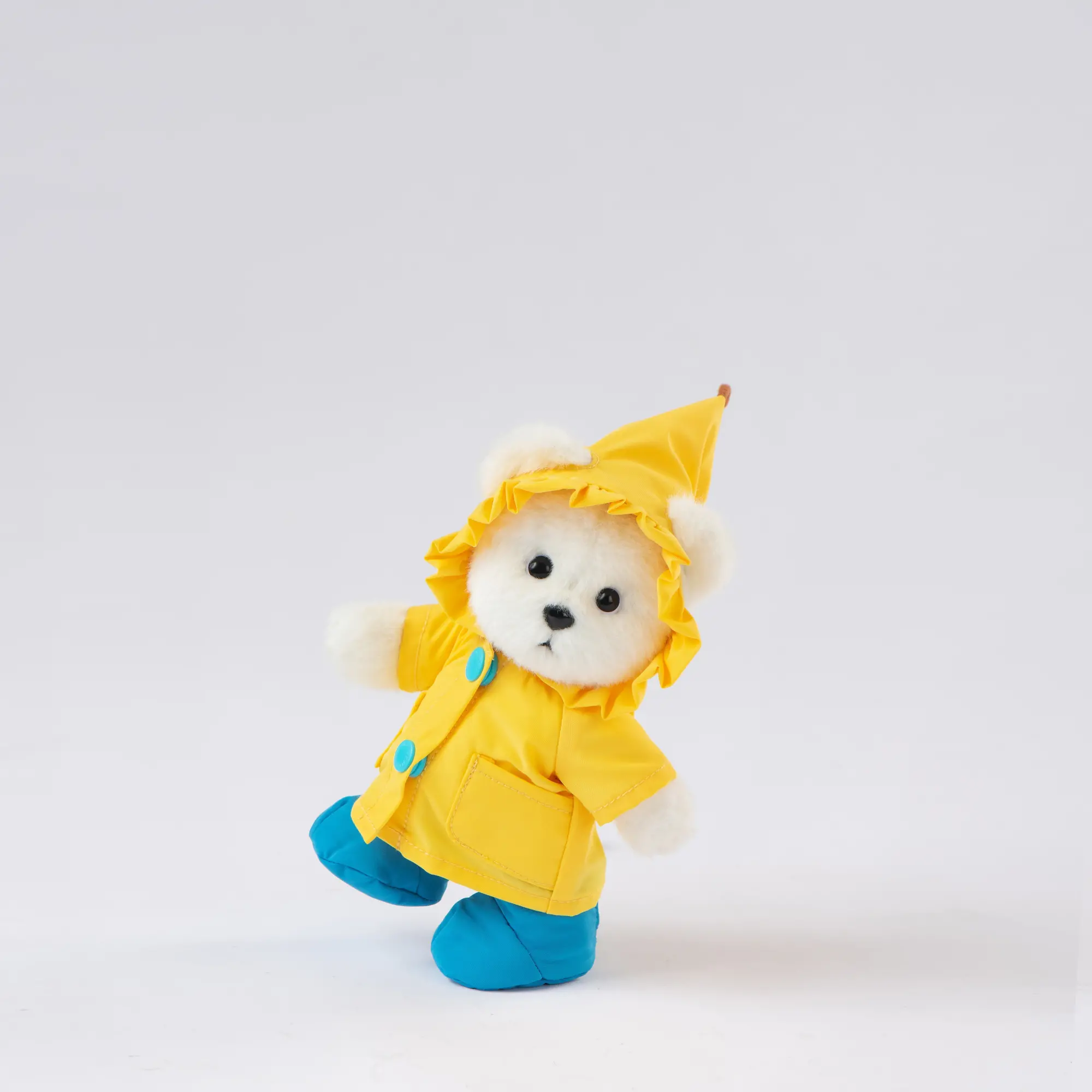 신세계인터넷면세점-테디테일즈-CharacterGoods-노란 우비 키링 화이트_ Yellow Raincoat Keyring White