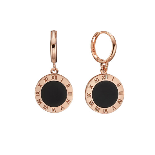18K GOLDPIN Frances Onyx Earrings