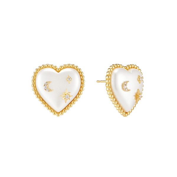 신세계인터넷면세점-타티아나-earring-하트 밀키웨이 진주 귀걸이