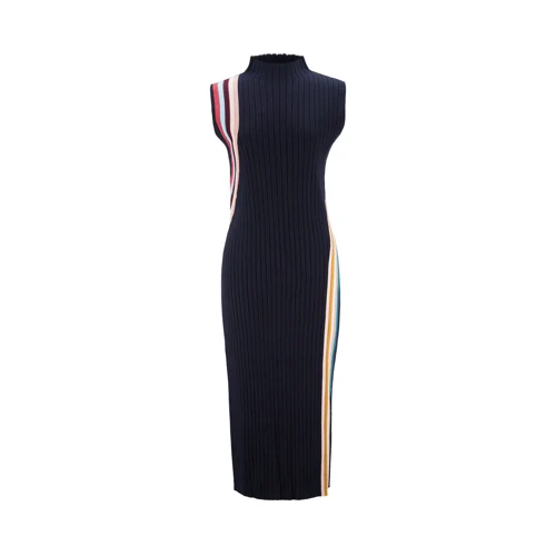 WOMENS KNITTED DRESS_VERY DARK NAVY