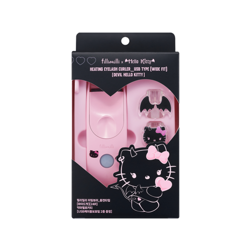 Heating Eyelash Curler Wide Fit (Rechargeable) (+2 USB Cable Protectors)Devil Hello Kitty(睫毛夹)