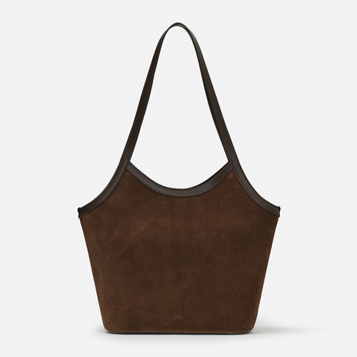 Harbor shoulder bag Suede Chestnut