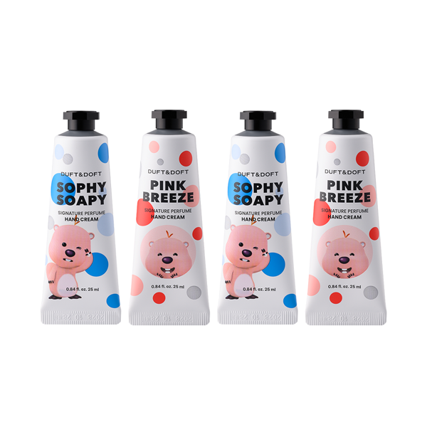 신세계인터넷면세점-더프트앤도프트-Handcare-잔망루피 퍼퓸 핸드크림 25ml*4개입(소피소피&핑크브리즈)