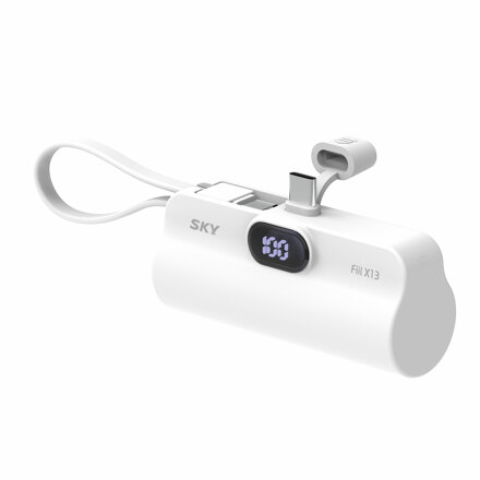 LED MINI AUXILIARY BATTERY 2IN1 (C TYPE+C TYPE) #WHITE 迷你充电宝