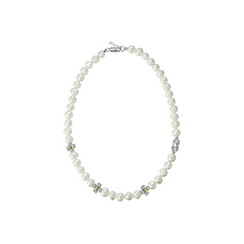 CLOVER FRESH-WATER PEARL COLLAR