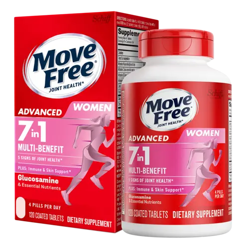 益节MOVE FREE7合1氨糖软骨素B族复合维生素女士定制多元氨糖120粒