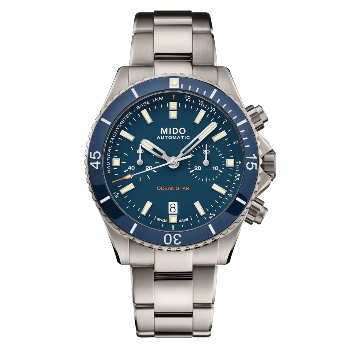 신세계인터넷면세점-미도-mens_watch-M0266274404100 / 오션 스타 크로노그래프 / 남성