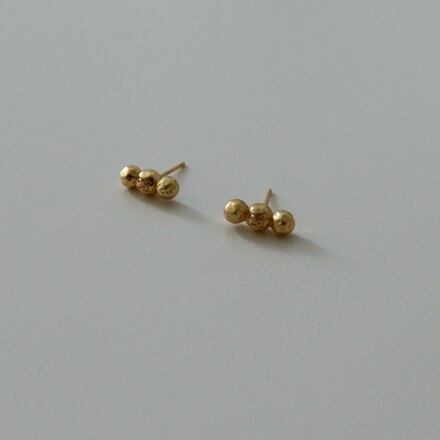 Bale triple earring - gold